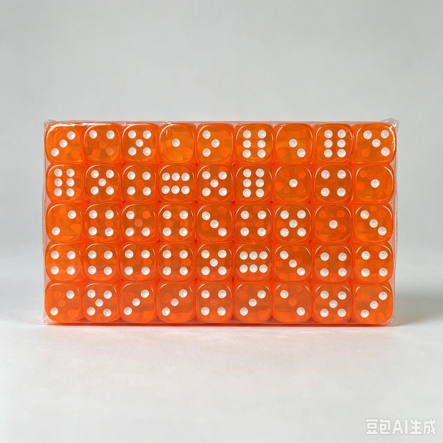 Mahjong Dice, 16mm, 100 Pieces per Set, Multiple Colors for Board Games