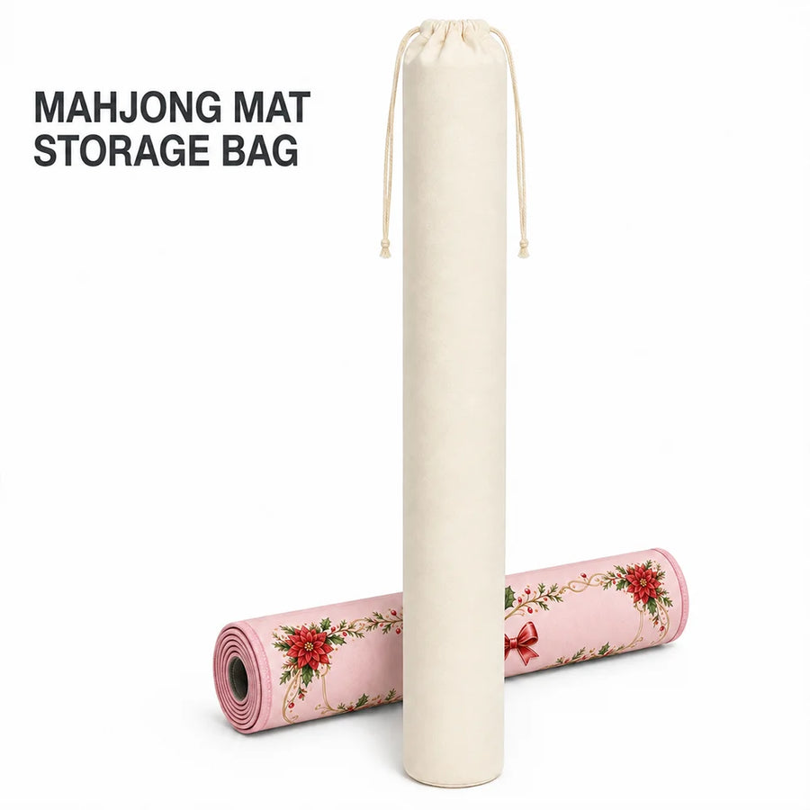 American Mahjong Mat Storage Bag, 33 Inch Blank Canvas, Drawstring Closure, Hanging Carrier, view 6
