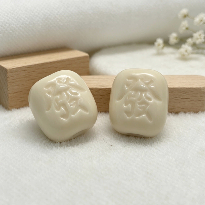 Mahjong Charm Pendant Bead, Lucky Sign, for DIY Jewelry Making, Keyrings and Bag Charms, view 3