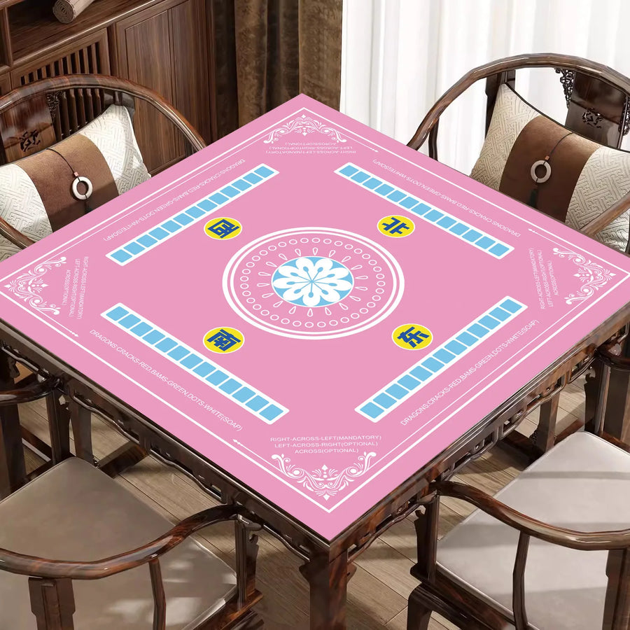 American Mahjong Mat, Thickened Rubber Tablecloth with Locked Edges, Easy Clean, view 11