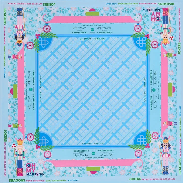 Mahjong Mat, Square Neoprene and Polyester Table Mat, Silent, Lies Flat, Wear Resistant