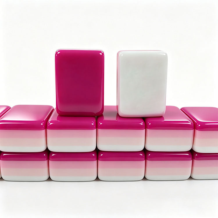 American Mahjong Tile Set for 4 Players, Acrylic Tiles, Pink Purple, view 4