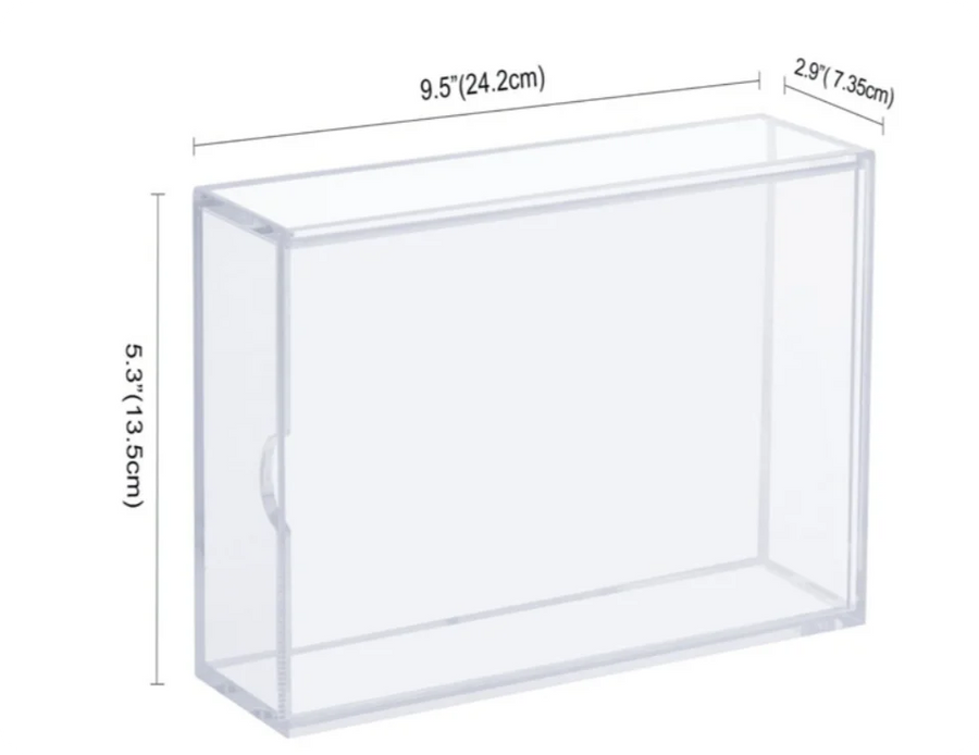 Mahjong Storage Box, Acrylic Display Case with Clear Sliding Cover, for 4 Players, view 5