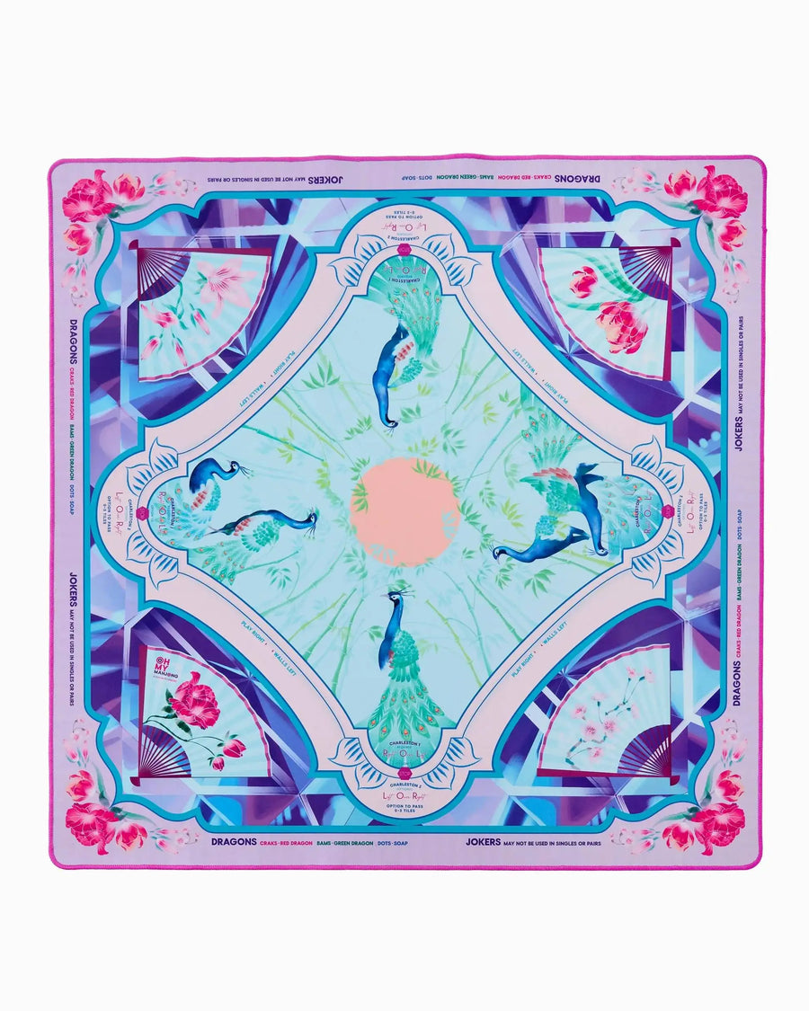 Mahjong Table Mat for 4 Players, Rubber, Non-Slip, Noise Reducing Tablecloth, view 4