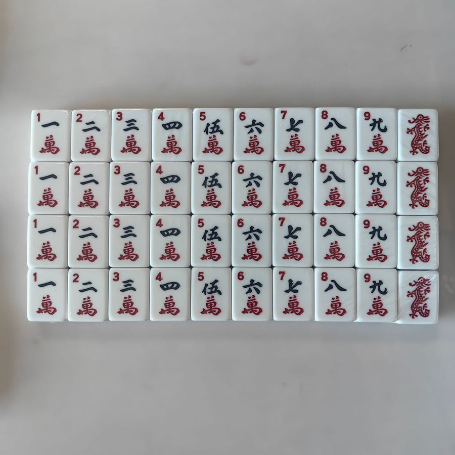 American Mahjong Set, 166 Pieces, 30mm Melamine Tiles for Family Games, view 5