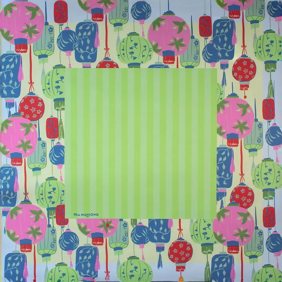 Mahjong Mat for American Mahjong Sets, Neoprene, Rose Floral Pattern