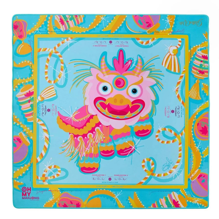 Travel Mahjong Mat, Foldable Thick Rubber Table Cover, Quiet and Portable, view 4