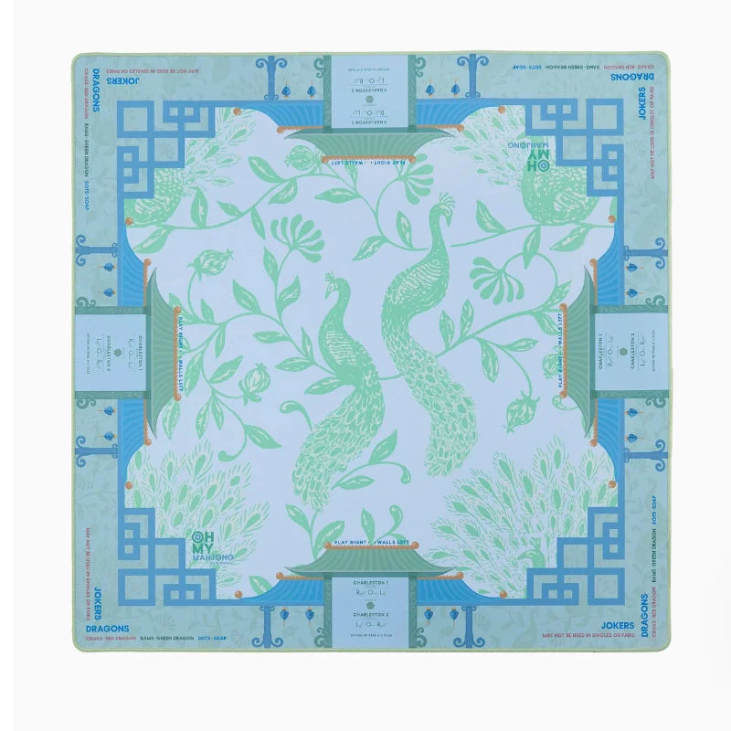 Mahjong Mat with Storage Bag, 33 Inch Neoprene, 3 mm, Stitched Edge, Waterproof, Off-White Honey, view 3