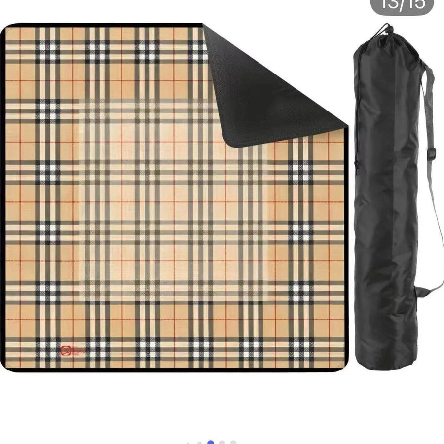 American Mahjong Mat with Storage Bag, Square Rubber, Non-Slip, Noise Reducing, Pink Bow