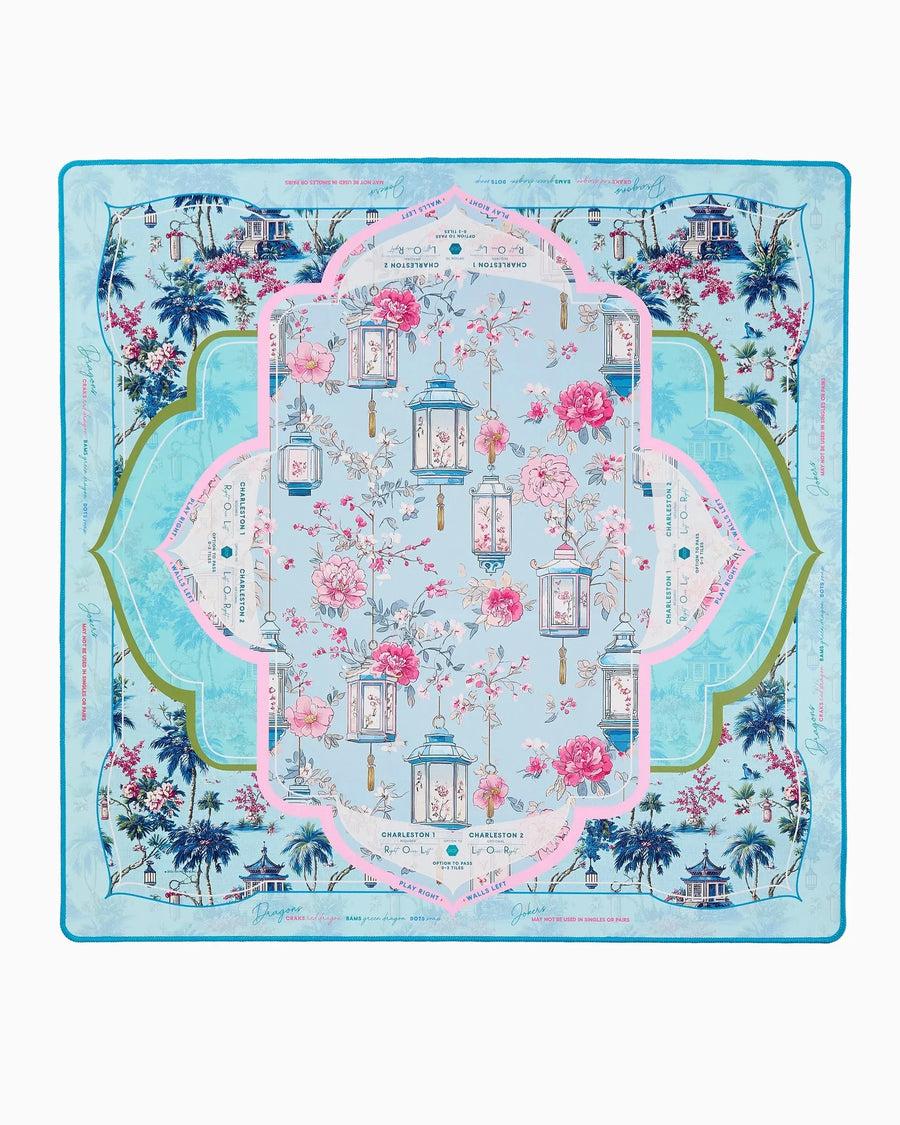 American Mahjong Table Mat for 4 Players, Non-Slip Rubber, Locked Edges, Quiet, view 7