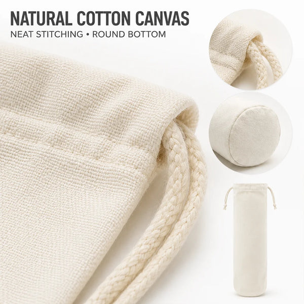 American Mahjong Mat Storage Bag, 33 Inch Blank Canvas, Drawstring Closure, Hanging Carrier