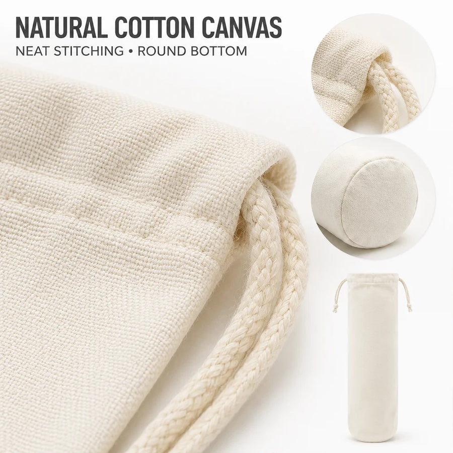 American Mahjong Mat Storage Bag, 33 Inch Blank Canvas, Drawstring Closure, Hanging Carrier