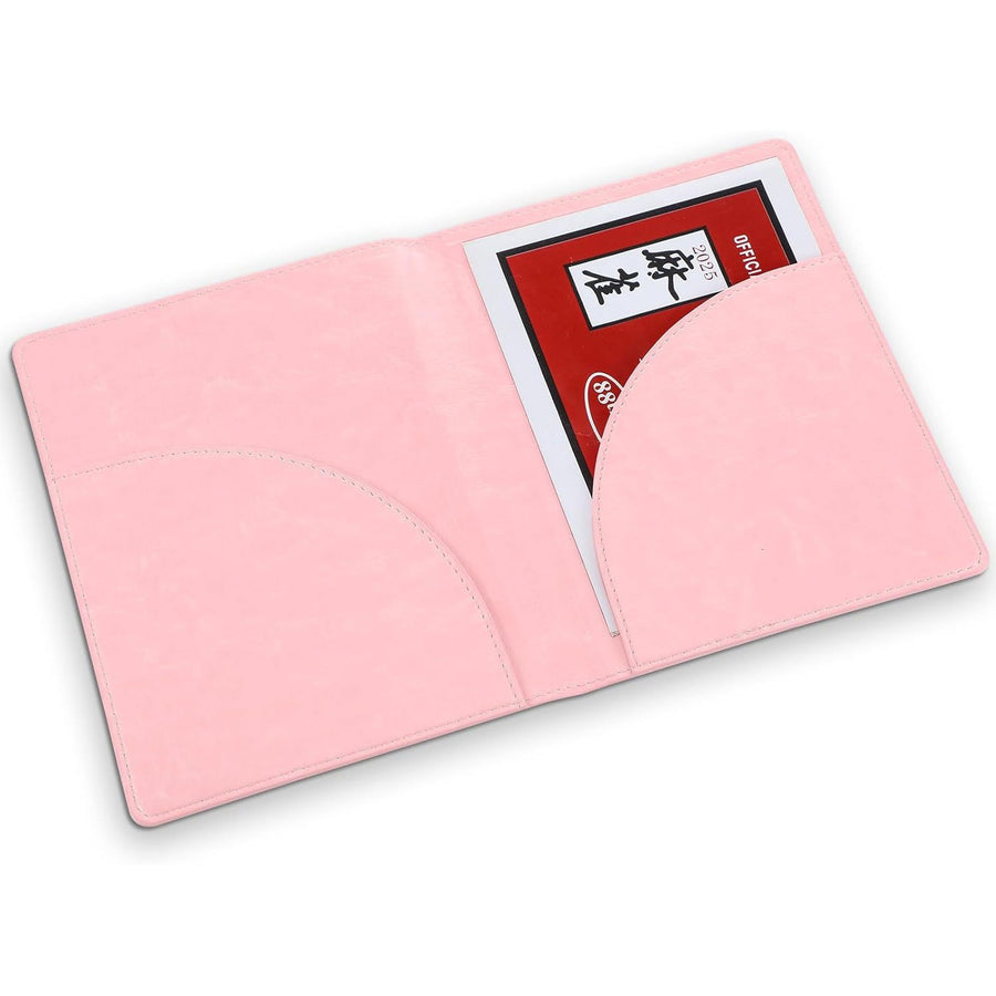 American Mahjong Card Sleeve, PU Leather Double Pocket Card Holder, view 4
