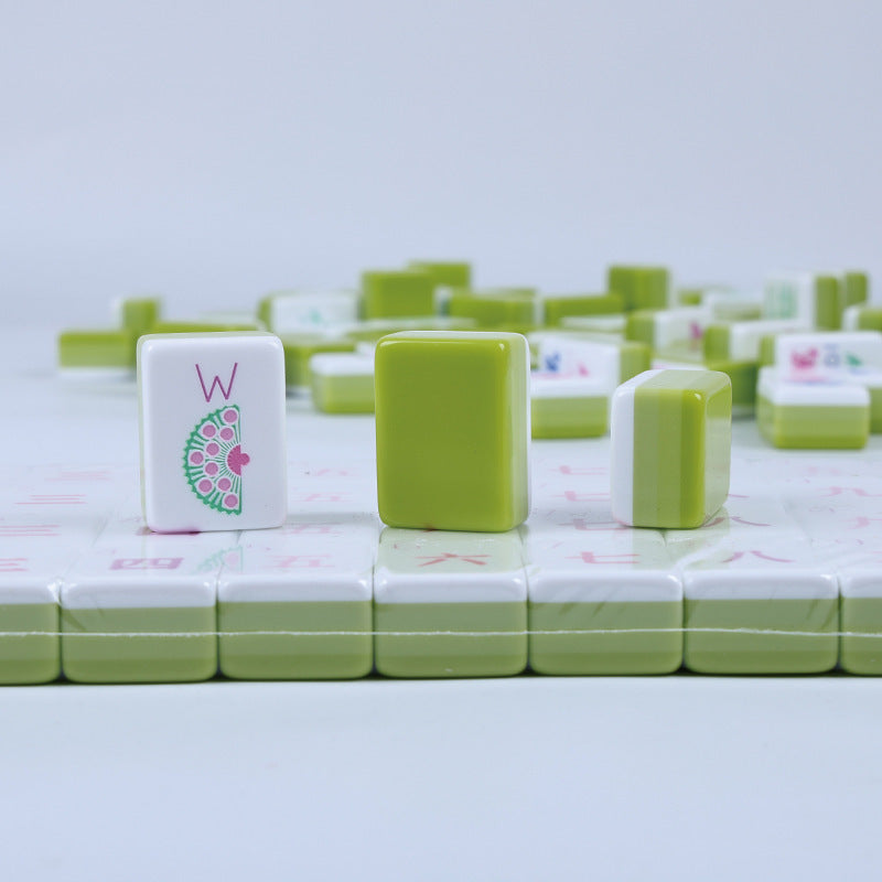 American Mahjong Set, 4 Layer Acrylic Mahjong Tiles, Light Green, view 4