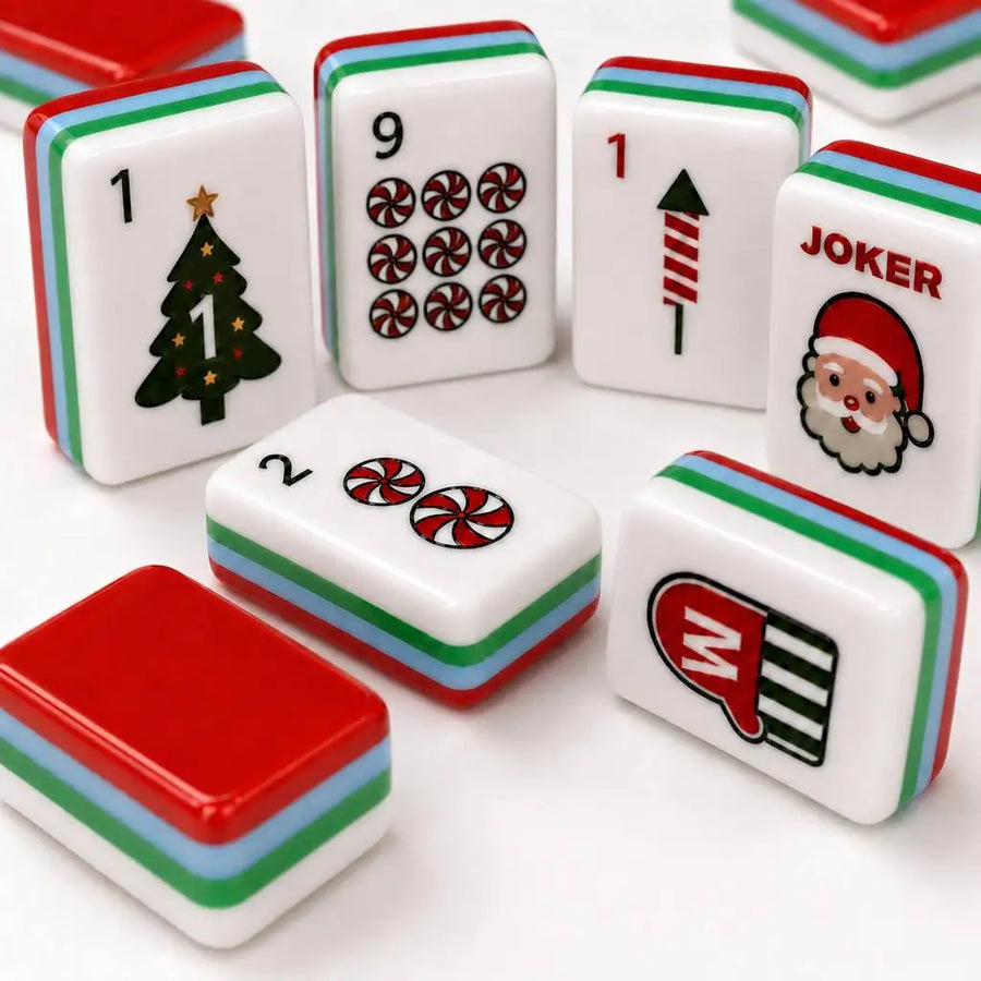 American Mahjong Travel Set, 160 Engraved Tiles, 4 Layer Acrylic, 1.24 x 0.90 x 0.63 Inch, view 2