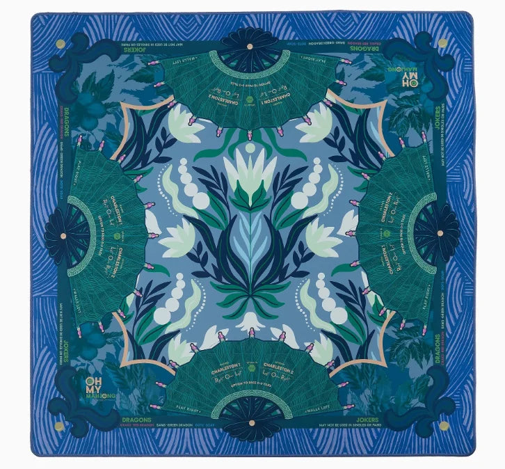 American Mahjong Table Mat, Modern Rubber and Microfiber, Waterproof, Non-Slip, view 4