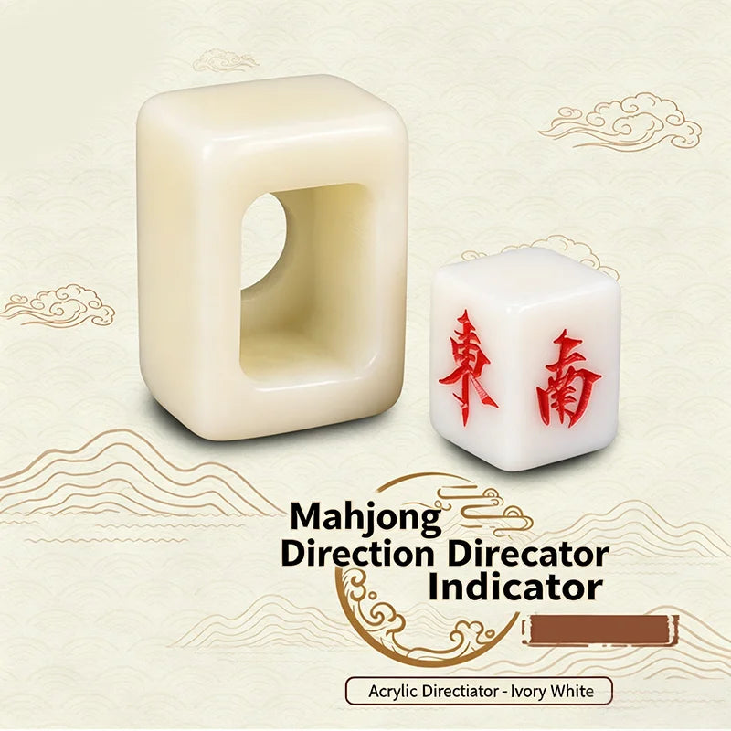 Mahjong Direction Indicator, Six-Sided Acrylic, Right Angle Corners, Multiple Colors, view 8