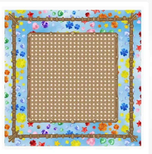 American Mahjong Mat, 31.5 Inch Rubber, Non-Slip, Noise Reducing Table Mat