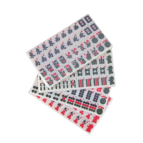 American Mahjong Set, Mini Travel Melamine Tiles, for Outdoor Play