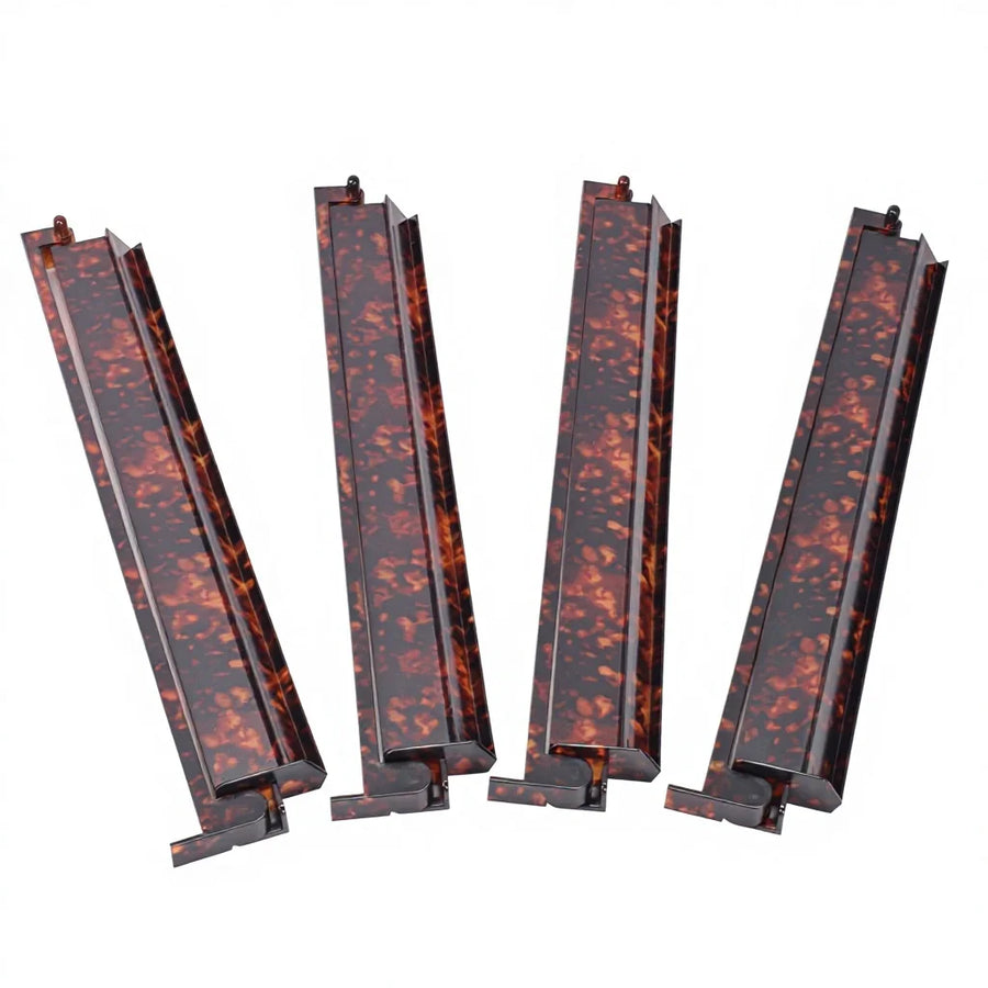 American Mahjong Racks with Pushers, Set of 4, 17.5 Inch Tortoiseshell, view 5