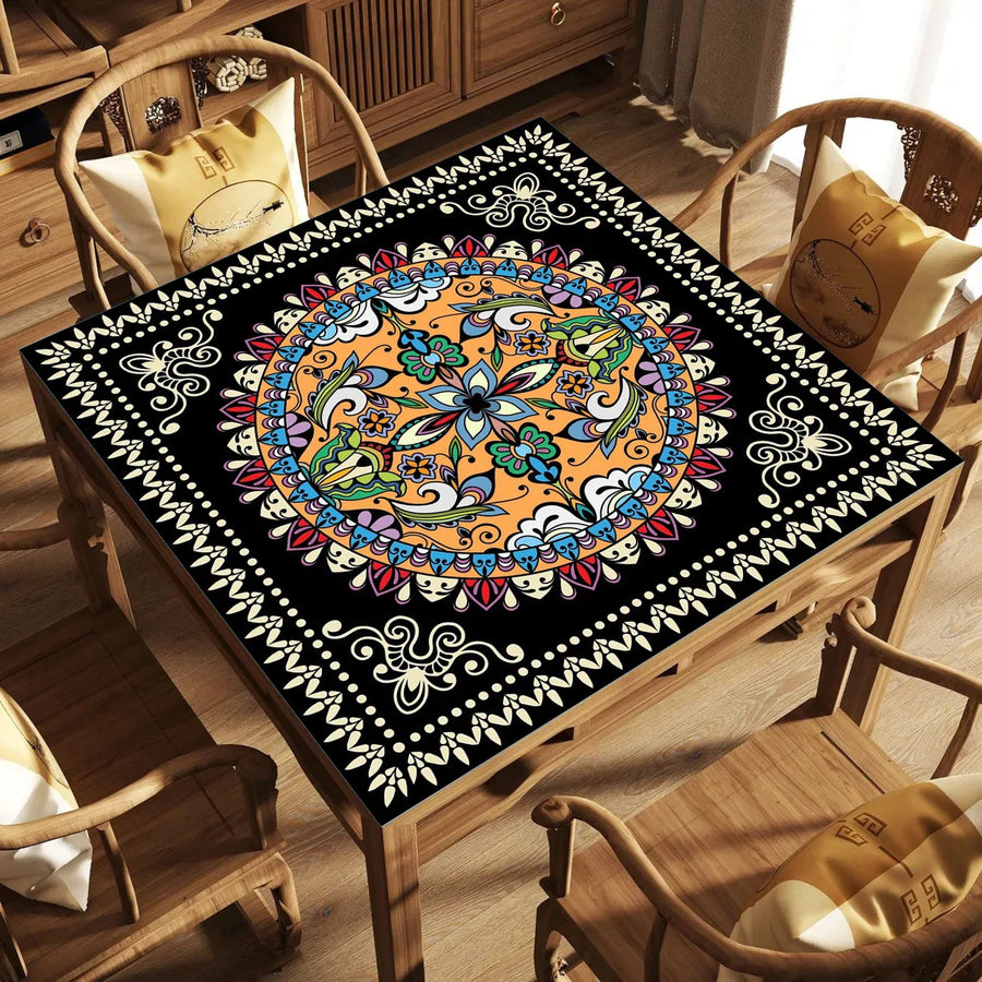 Mahjong Table Mat for 4 Players, Modern Neoprene, Non-Slip, Silent, view 9