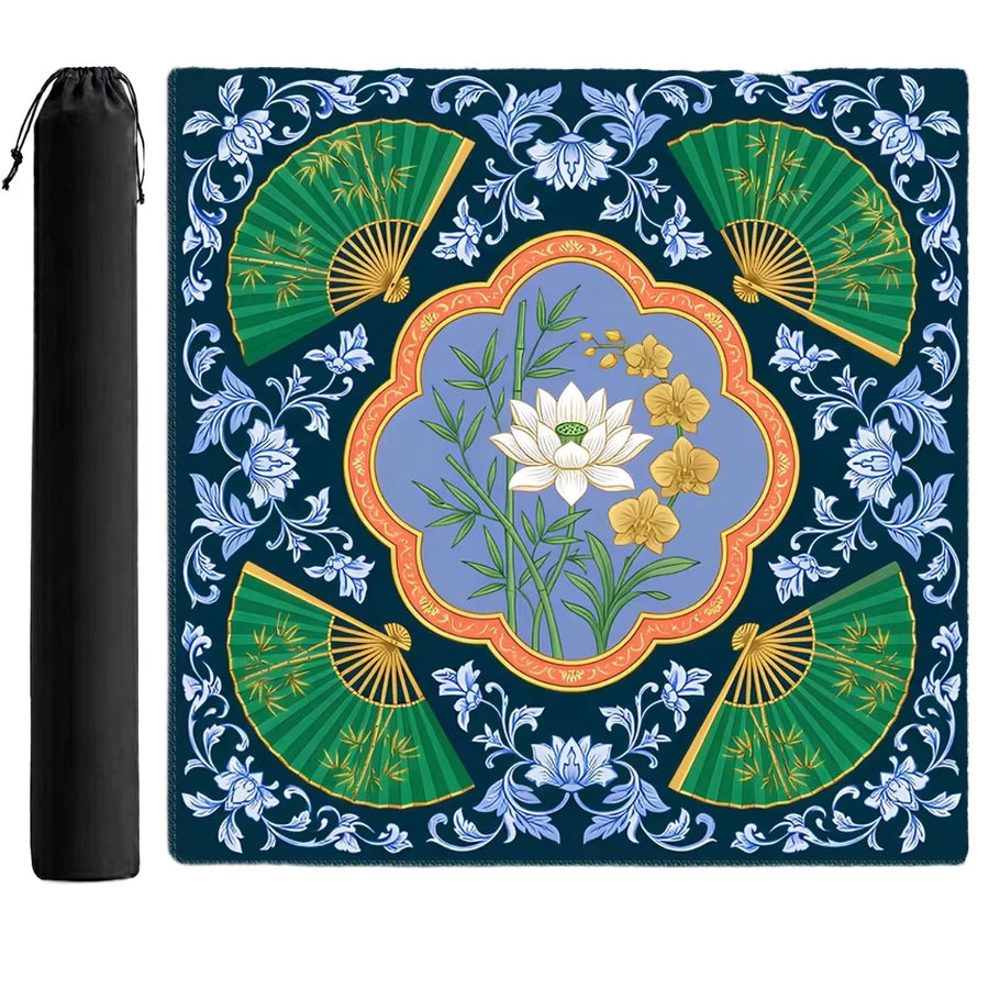 Mahjong Mat, Square Neoprene and Polyester Table Mat, Silent, Lies Flat, Wear Resistant, view 4