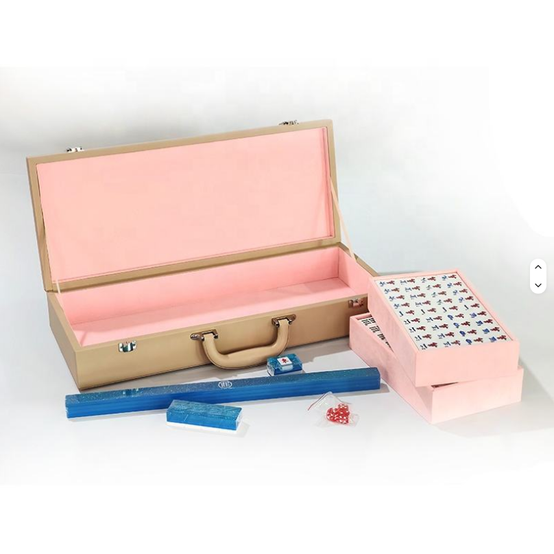 American Mahjong Tile Set, 166 Vintage-Inspired Acrylic Tiles, Wind Indicator, Dice, Travel Case, view 6