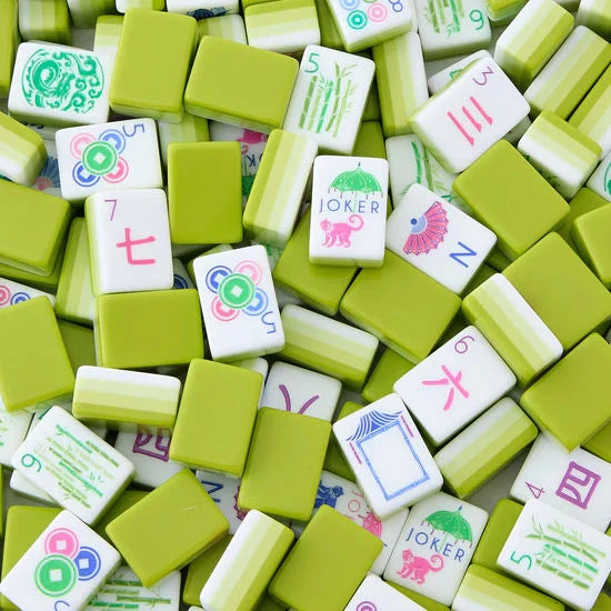 American Mahjong Set, 160 Engraved Acrylic Tiles, Hand Rubbed, Portable, view 7