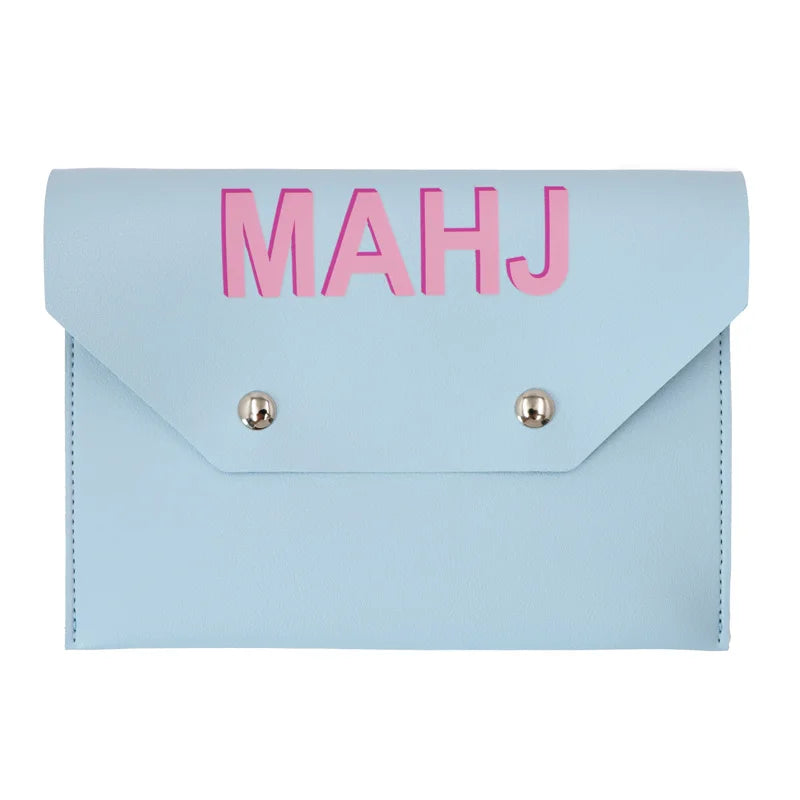 Mahjong Card Holder Clutch, Protective Cover Case Pouch for Mahjong Cards, view 10