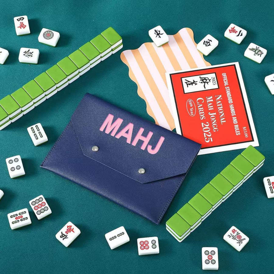American Mahjong Card Holder Bag with Magnetic Closure, Travel Storage Bag, view 4