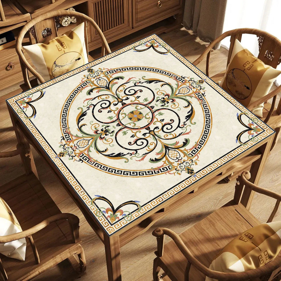 Mahjong Table Mat for 4 Players, Modern Neoprene, Non-Slip, Silent, view 11