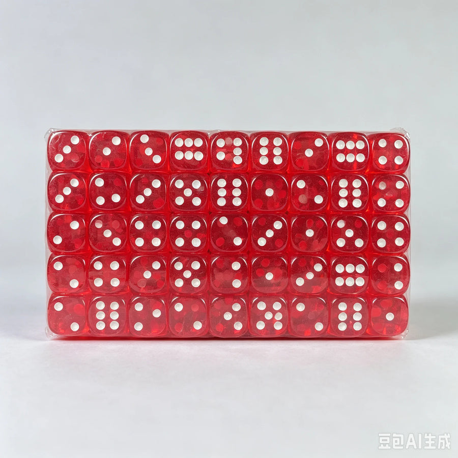 Mahjong Dice, 16mm, 100 Pieces per Set, Multiple Colors for Board Games