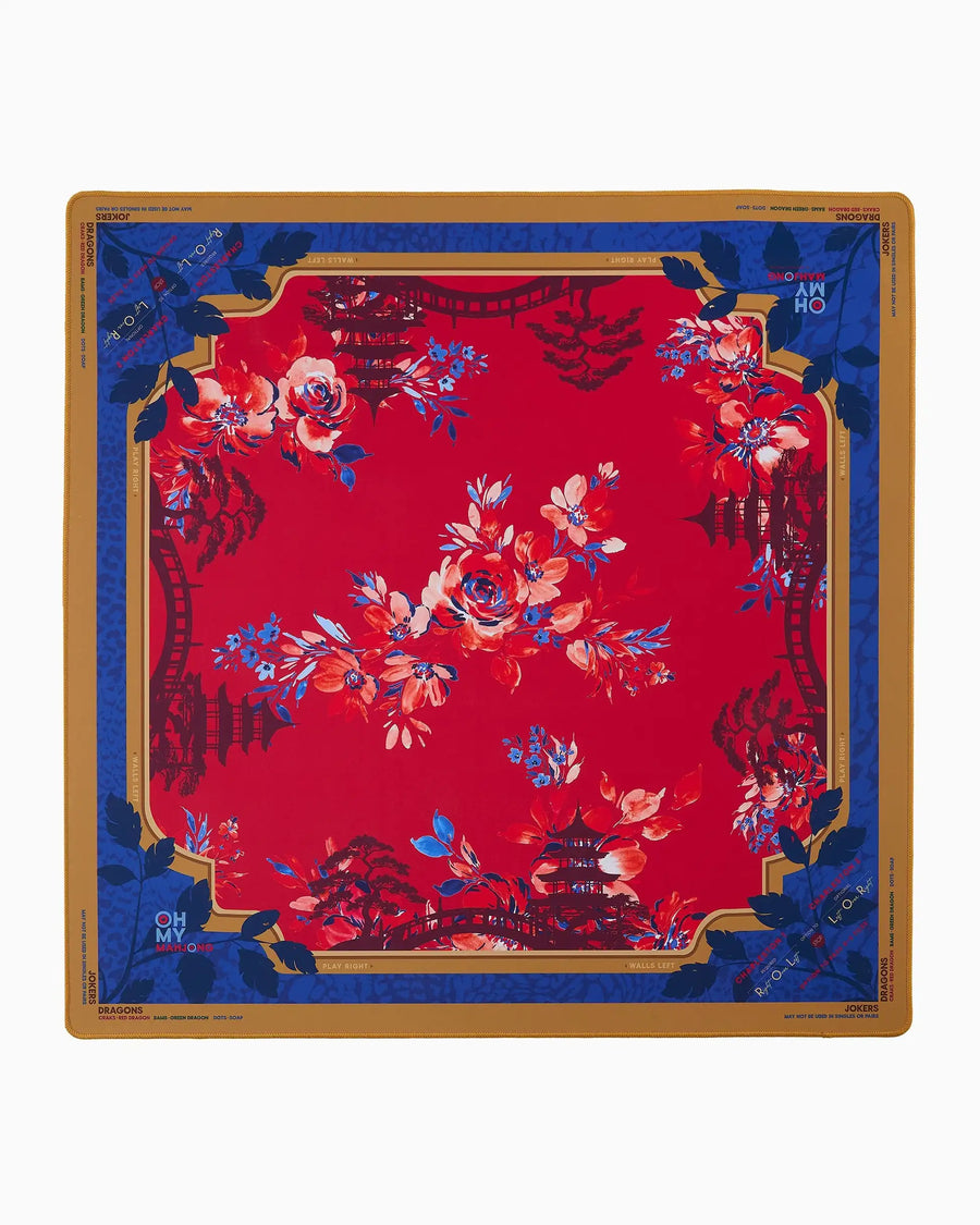 American Mahjong Mat for 4 Players, 33 Inch Natural Neoprene, Portable, Modern Design