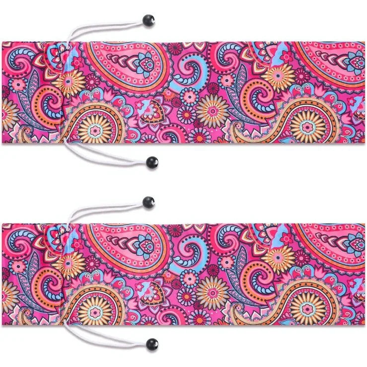 Mahjong Storage Bag with Drawstring Closure, Patterned Design, view 2