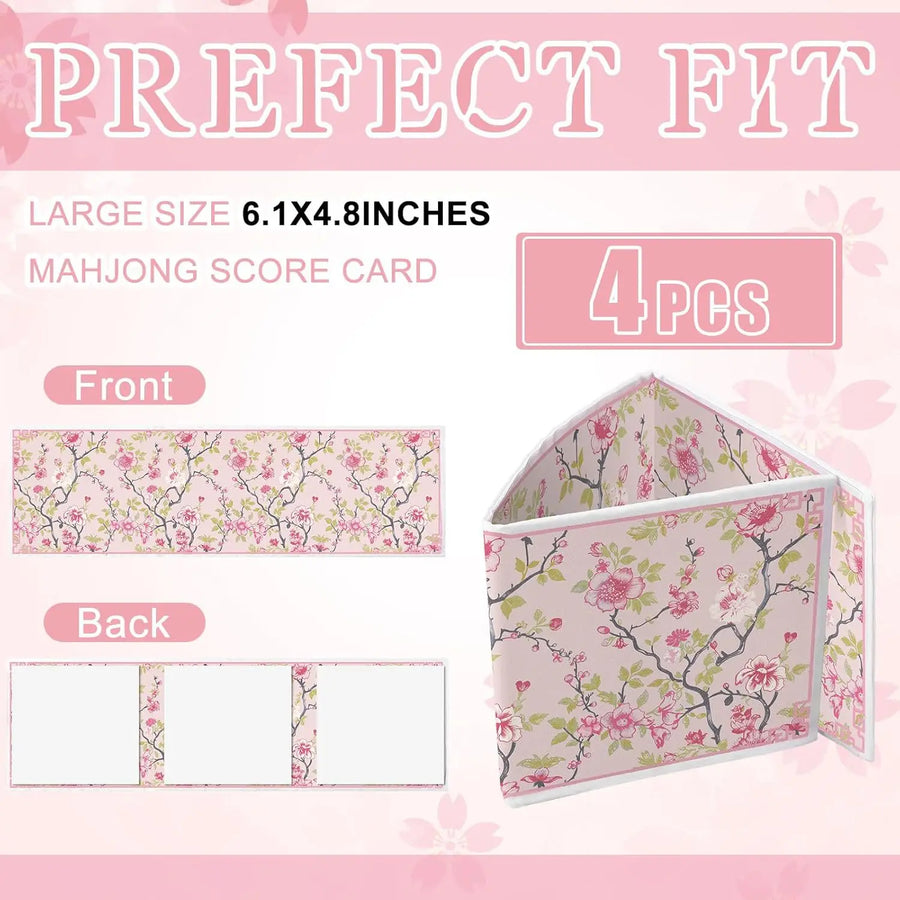 Mahjong Score Card Holder, Soft Printed Fabric, view 4