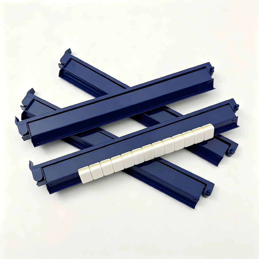 Mahjong Racks and Pushers in Acrylic, Clear, Tortoiseshell or Multicolor