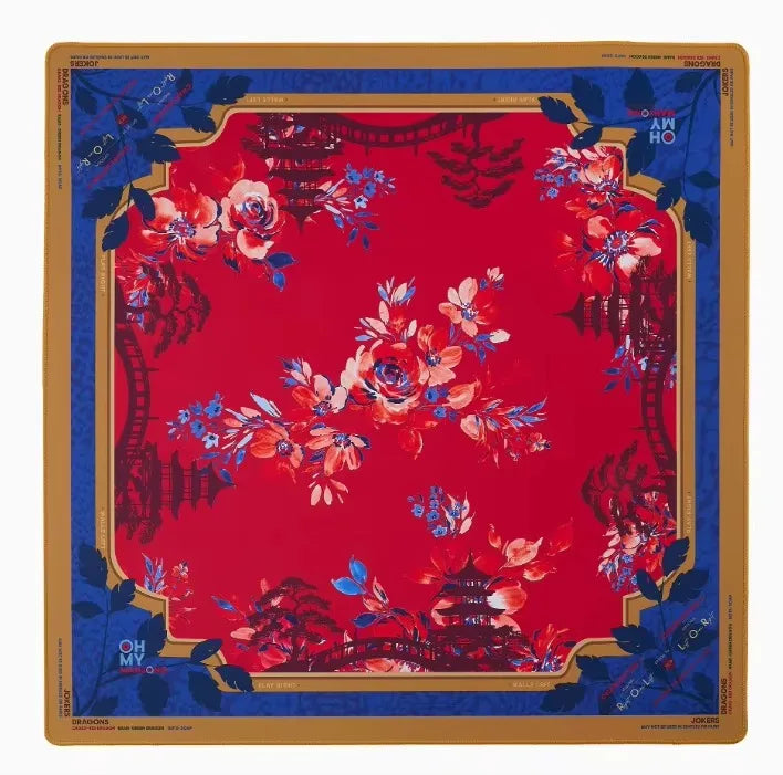 Mahjong Mat, 31.5 Inch Rubber, Non-Slip, Noise Reducing, Foldable Table Pad, Modern Style