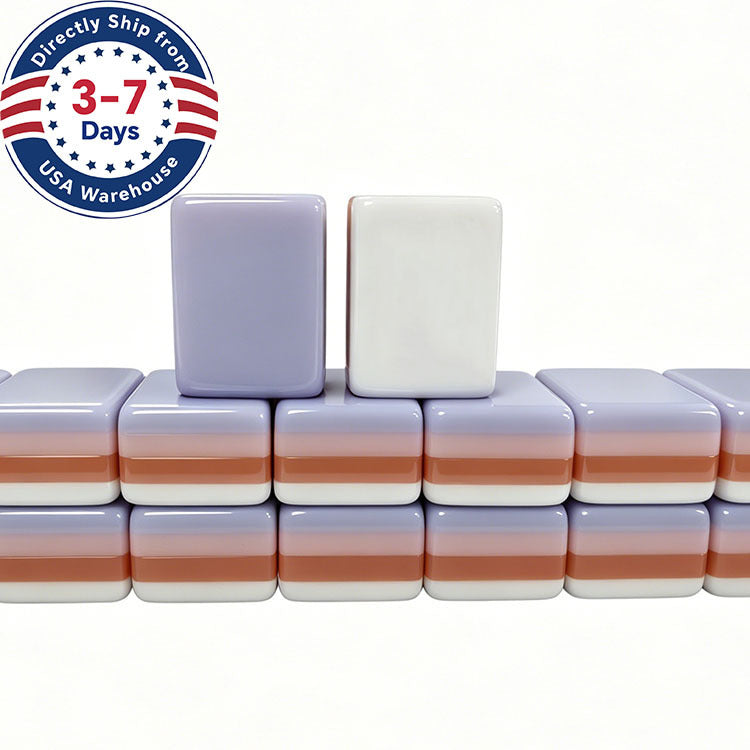 American Mahjong Tile Set for 4 Players, Acrylic Tiles, Pink Purple, view 6