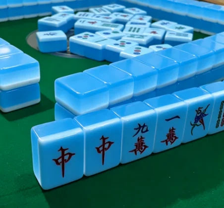 American Mahjong Set, Jelly Pink and Red Acrylic Tiles, Classic Style