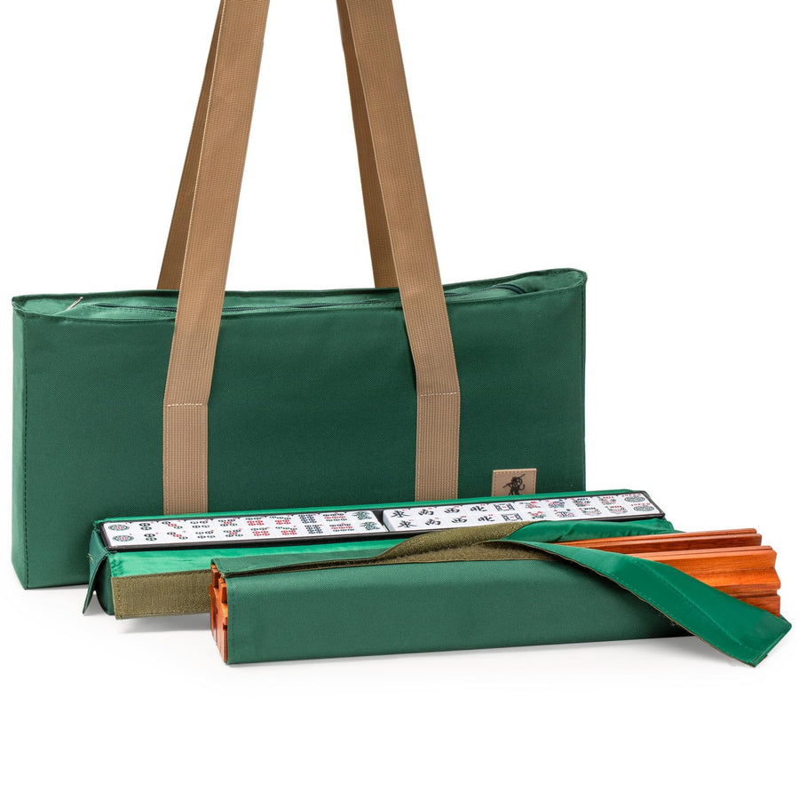 American Mahjong Set with Quilted Polyurethane Bag and 166 Tile Storage Case, view 3