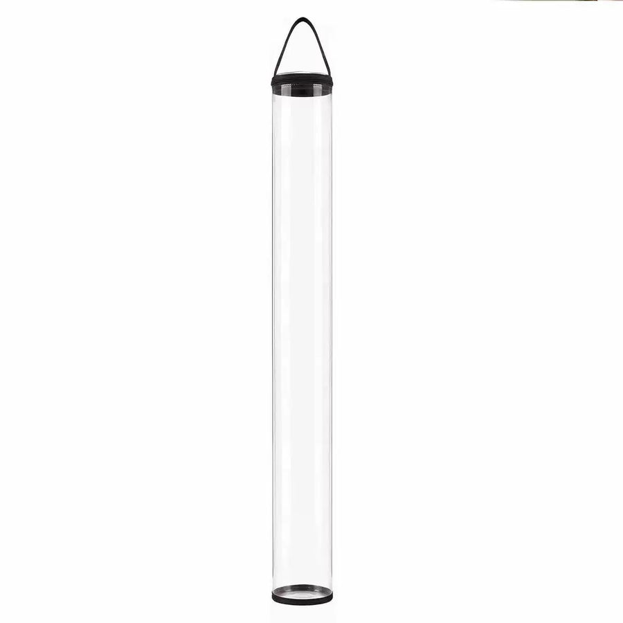 Mahjong Mat Storage Bag with Zipper and Handle Strap, Clear PVC, for Transport or Hanging, view 8
