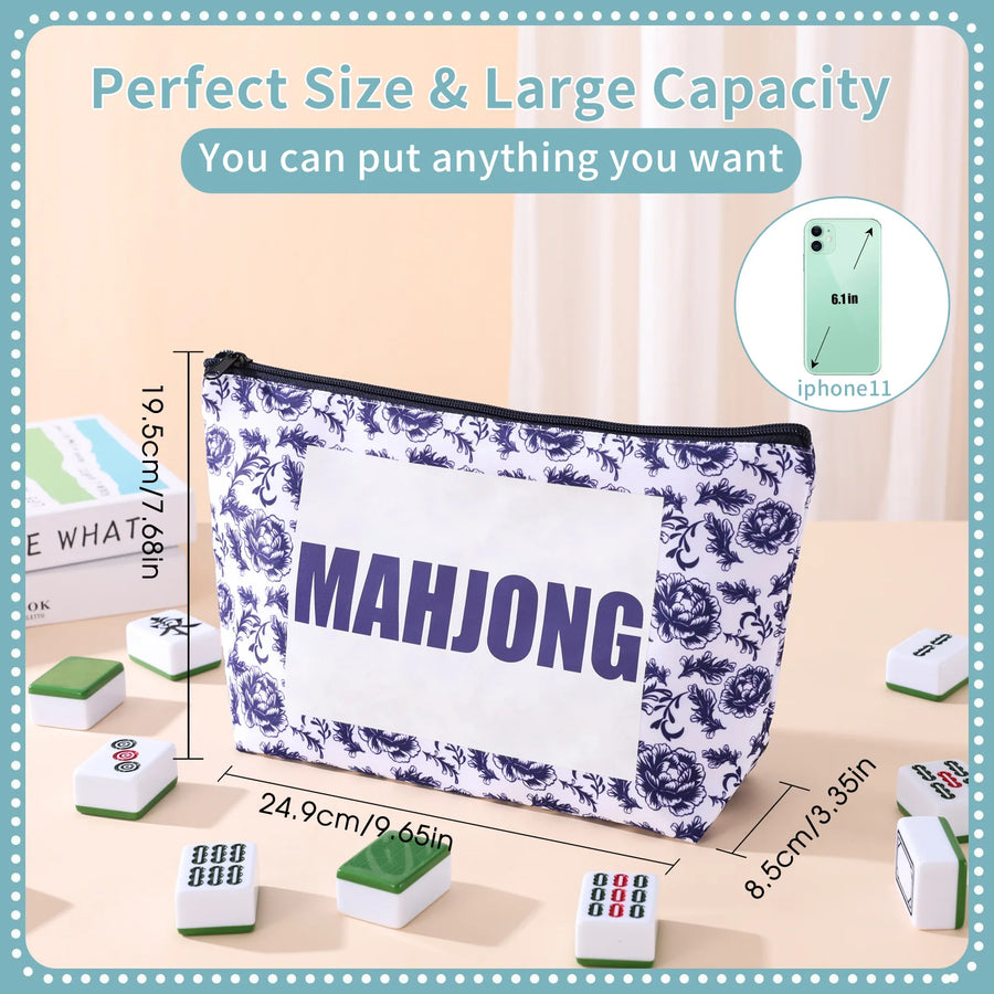 Mahjong Bag, Waterproof Clutch Purse Style, Portable Travel Bag, view 2
