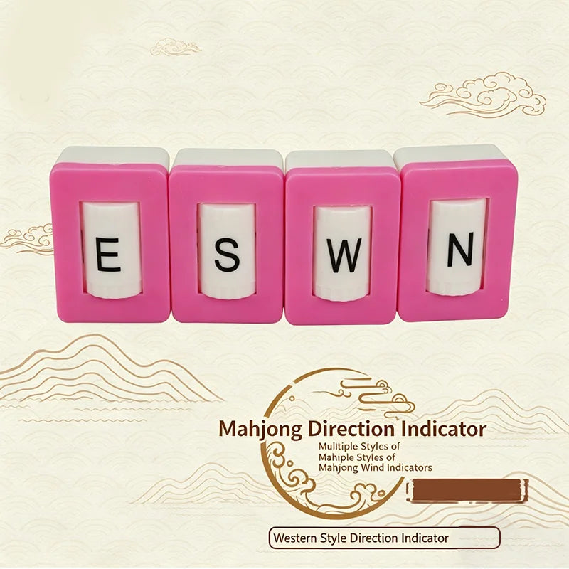 Mahjong Direction Indicator, Six-Sided Acrylic, Right Angle Corners, Multiple Colors, view 11