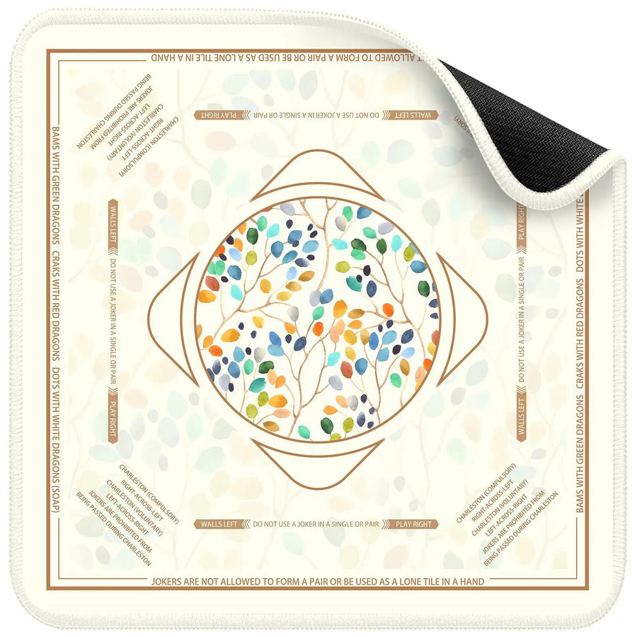 Mahjong Mat, Modern Rubber, 3 mm Thick, Waterproof, Wear-Resistant Hem, Non-Slip Bottom, view 6