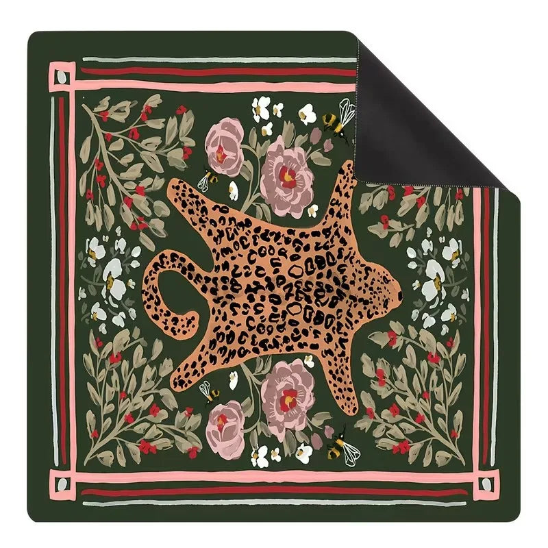 Mahjong Table Mat, Washable Rubber, Non-Slip, Quiet, Locked Edges, view 4