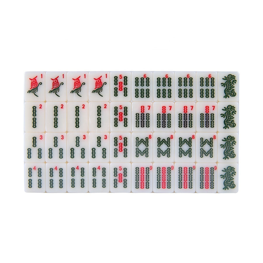 American Mahjong Set, Mini Travel Melamine Tiles, for Outdoor Play, view 3