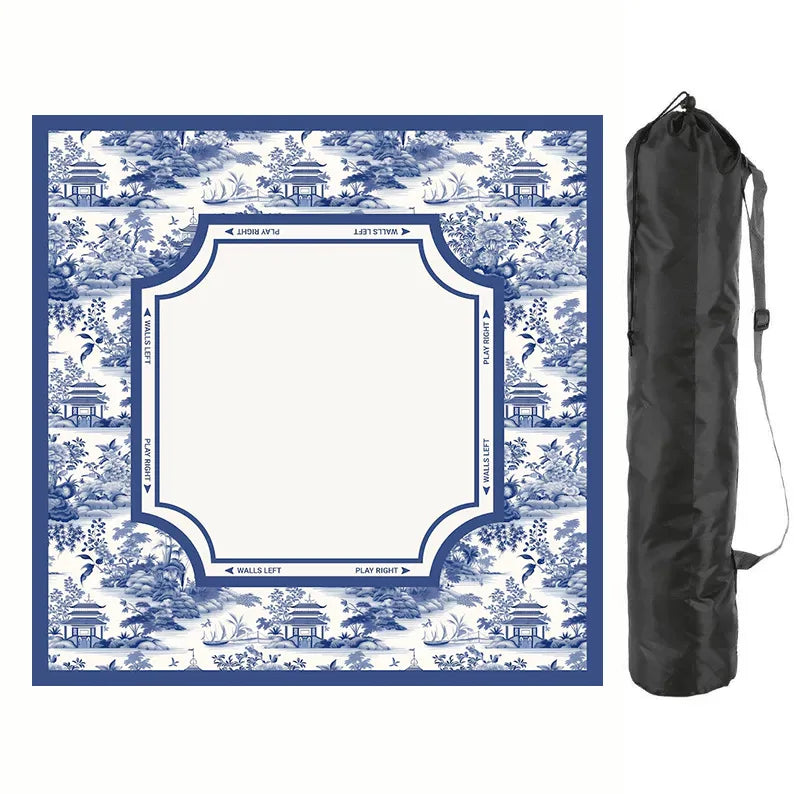 Mahjong Mat, 31.5 x 31.5 Inch Foldable Natural Rubber, Non-Slip, Noise Reducing, Waterproof, view 8