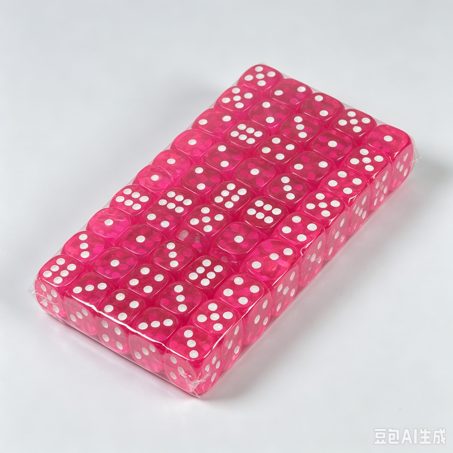 Mahjong Dice, 16mm, 100 Pieces per Set, Multiple Colors for Board Games, view 5