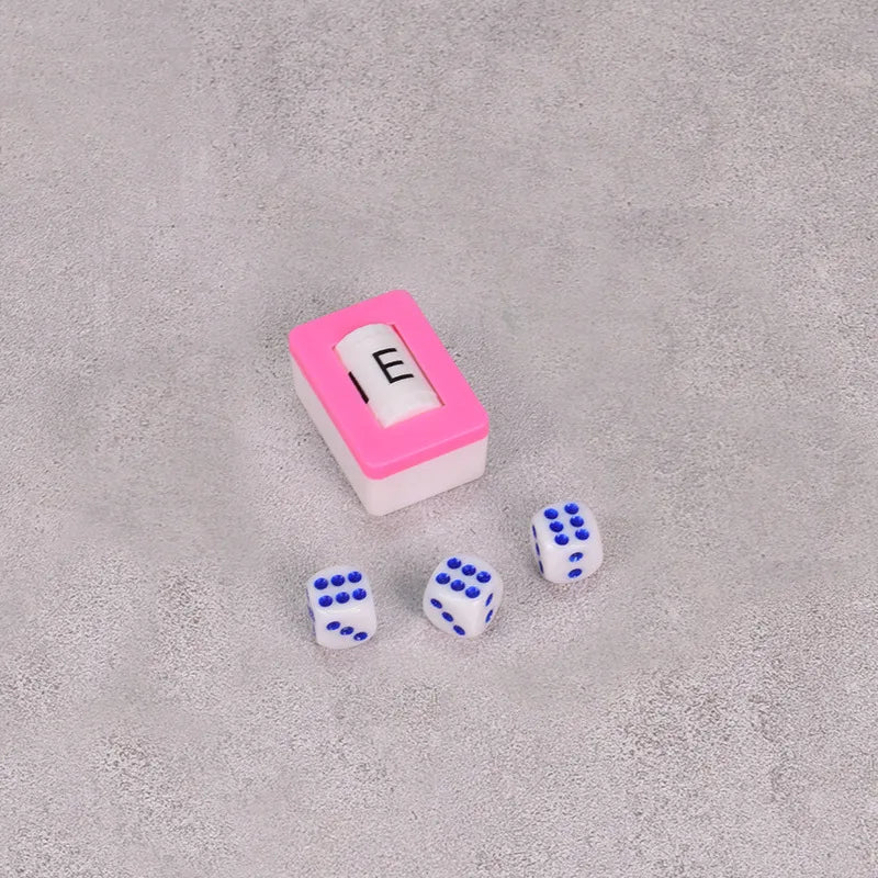 American Mahjong Accessories, Indicator Tiles with 3 Dice and Five Color Plastic Chips, view 6