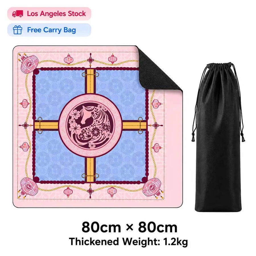 American Mahjong Table Mat, 31.5 x 31.5 Inch (80 cm) Diatomite, Non-Slip Game Pad, view 11
